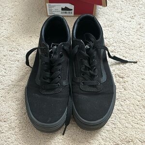 Youth Size 3 black Vans